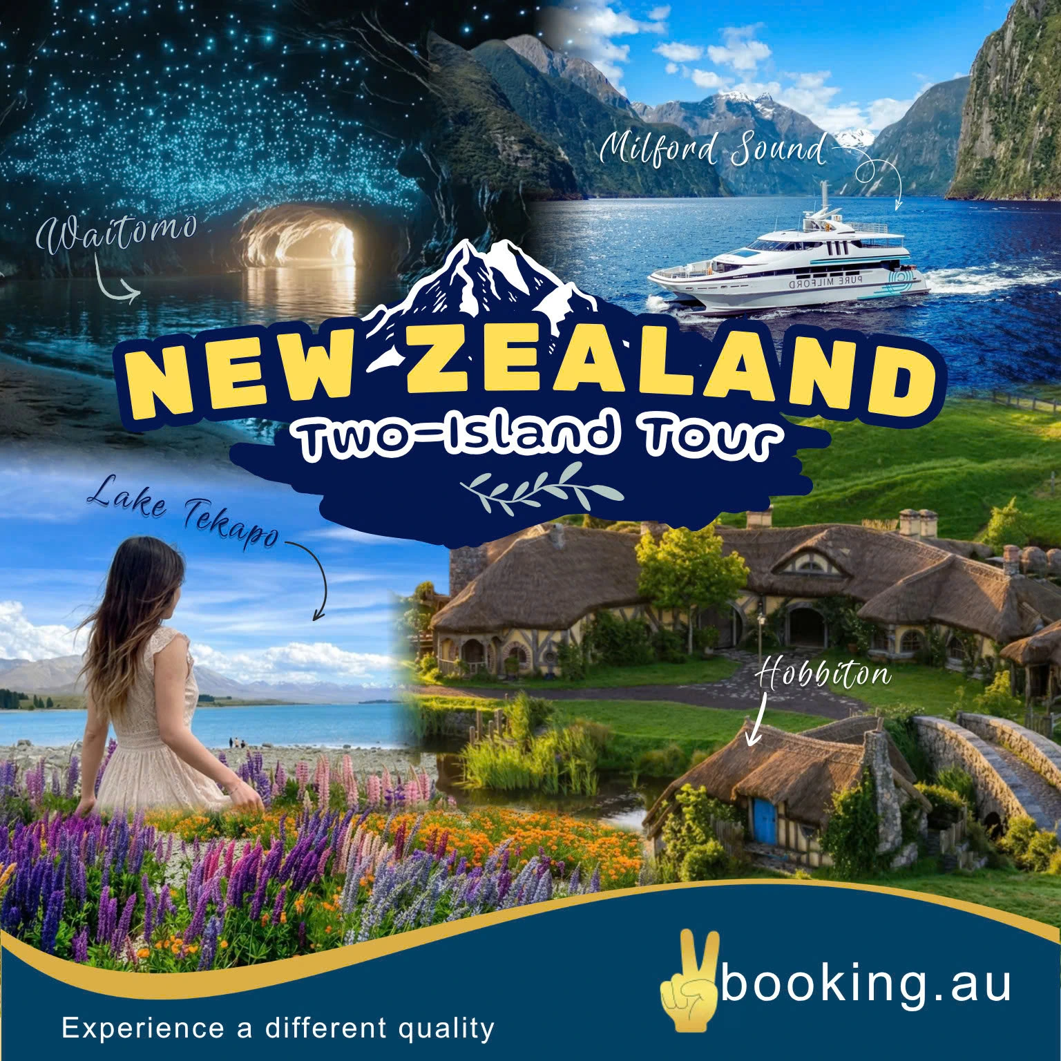 6 Days Tour of New Zealand Two Islands